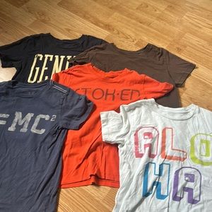 Peek kids tshirts size M 6-7 (lot of 5)